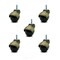 Service Caster 2 Inch Antique Brass Hooded 3/8 Inch Threaded Stem Ball Casters SCC, 5PK SCC-TS01S20-POS-WA-38-5 - alternate 1